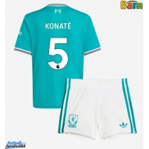 Liverpool Ibrahima Konate #5 Tredjedraktsett Barn 2025-26 Kortermet (+ Korte bukser)